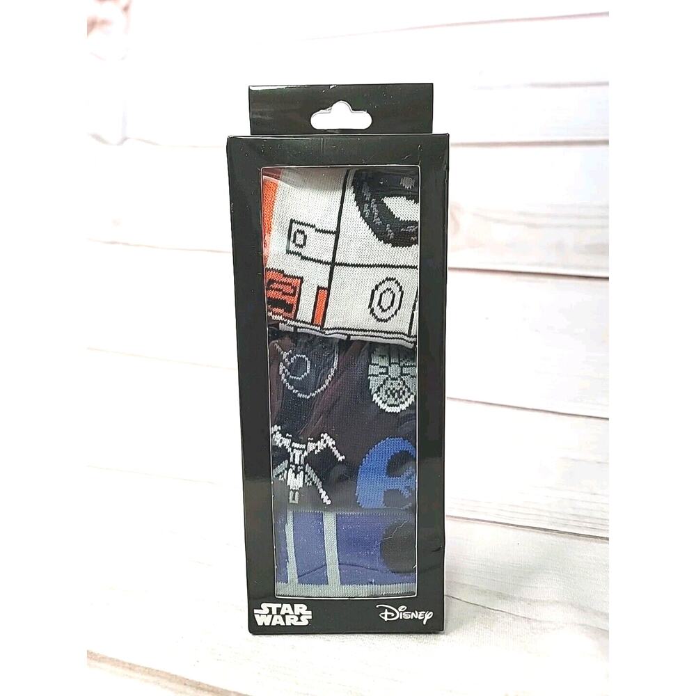 Star Wars R2D2, X- Wing Falcon BB 8, Socks 6-12 Mens Crew Length Loot Crate New